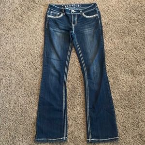 Boot cut low rise jeans size 11 junior